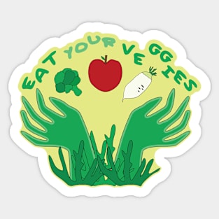 Eat Your Veggies Sticker